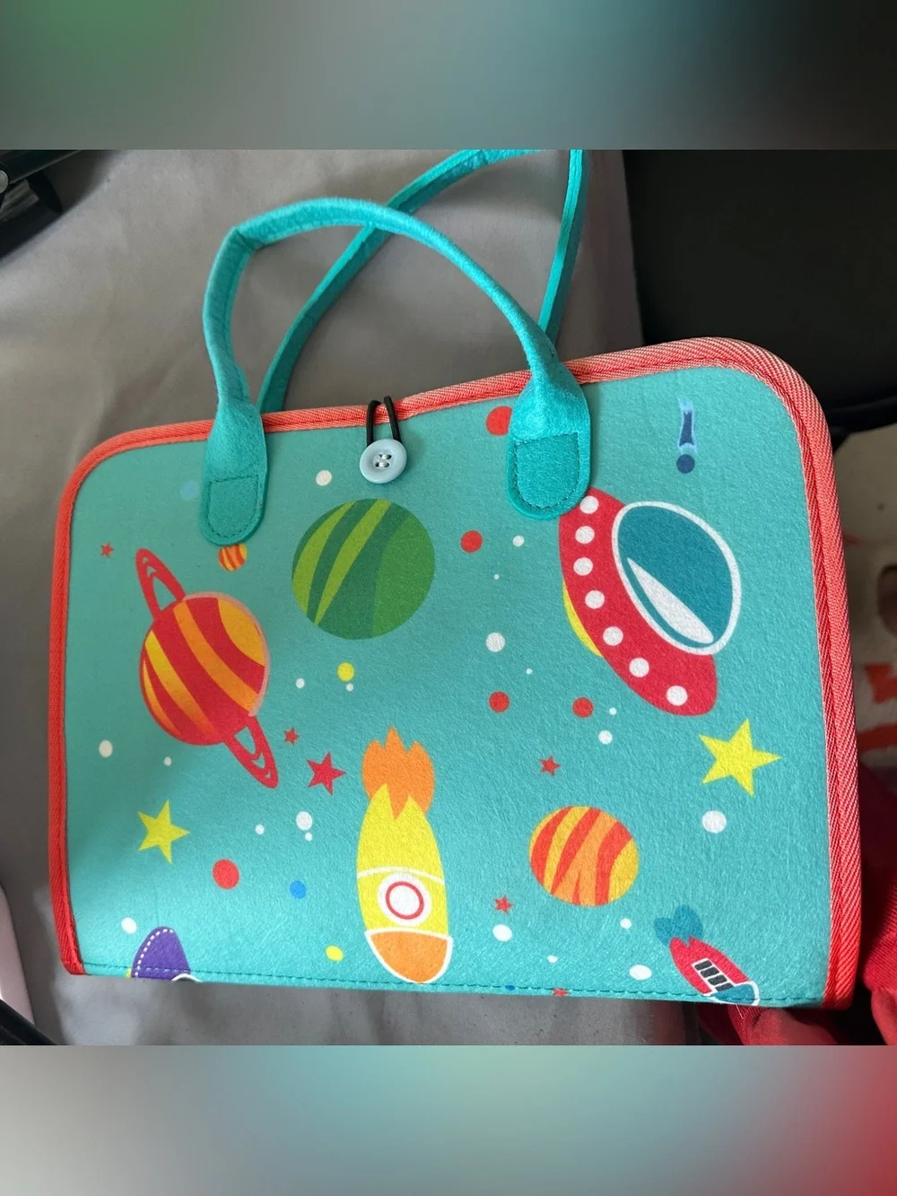 Montessori Busy Board Educational Activity Book Tote Interactive Learning Set